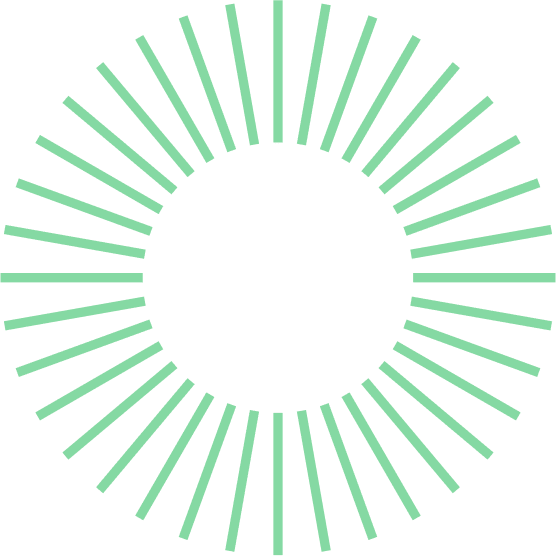 Grafik Zierelement Sonnensymbol.